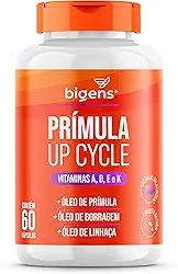 Prímula Up Cycle, Óleo de Prímula, Óleo de Linhaça, Vitamina A, D, E e K, 60 cápsulas, Bigens (Unidade)