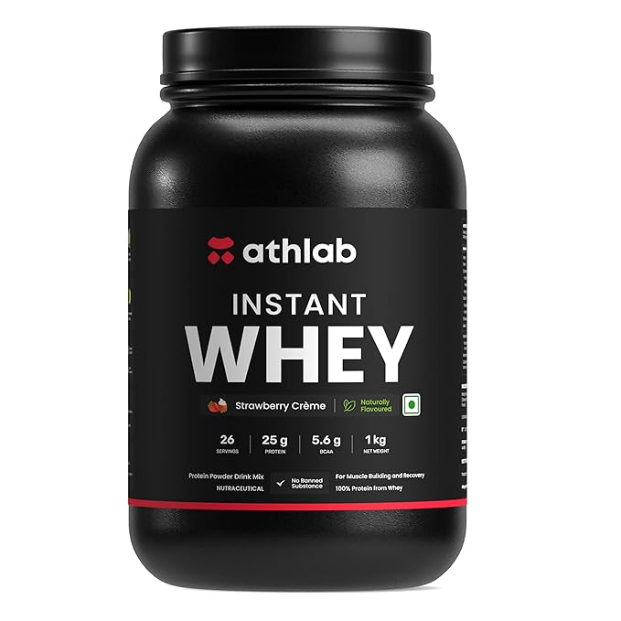 Athlab (by Nutrabay) Instant Whey Protein, 25g Protein No