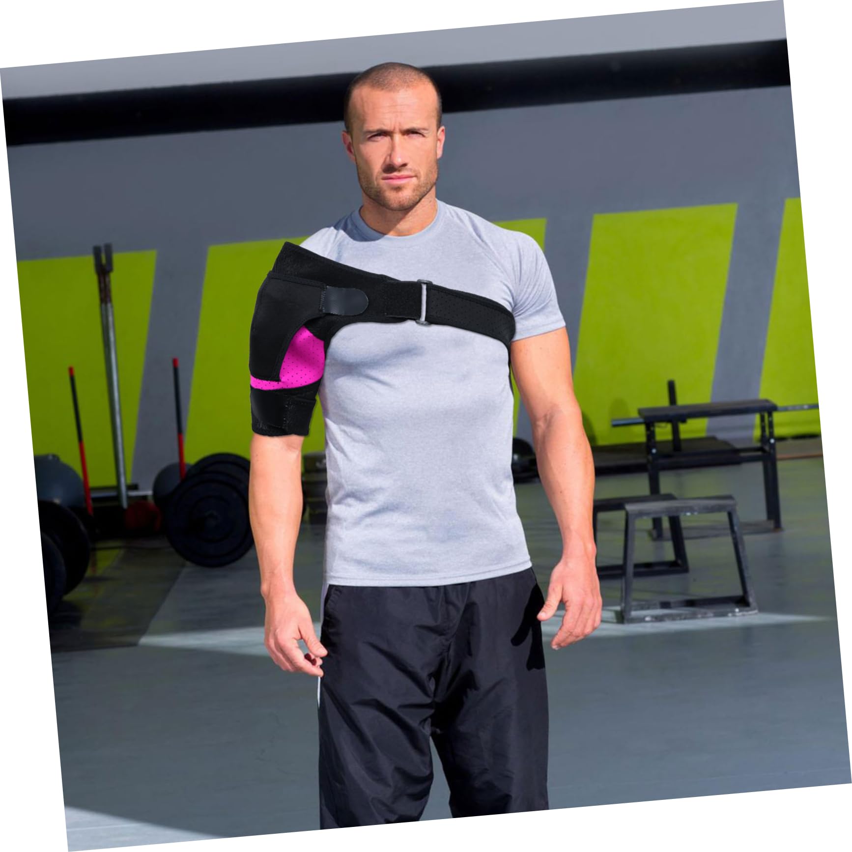 FOMIYES Shoulder Support Brace Ice Pack Compatibility Breathable Shoulder Strap for Men Women