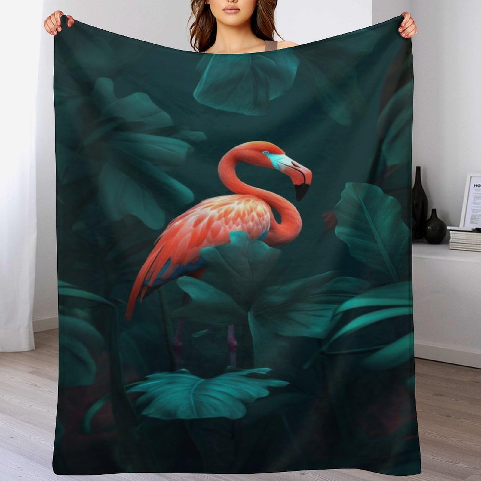 Couverture Polaire Aigrette Plaid Flanelle Moelleuse Épaisse Douce Lit Canapé 100x130cm