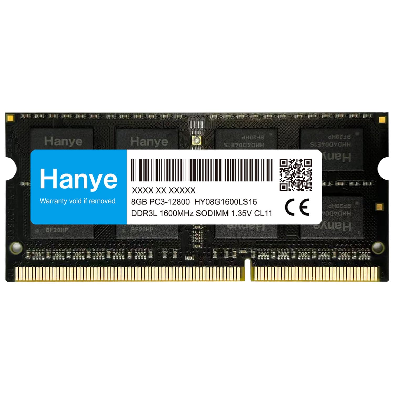 Hanye ノートPC用メモリ DDR3L-1600 PC3-12800 8GB SODIMM Hanye ノートPC用メモリ DDR3L-1600 PC3-12800 8GB SODIMM