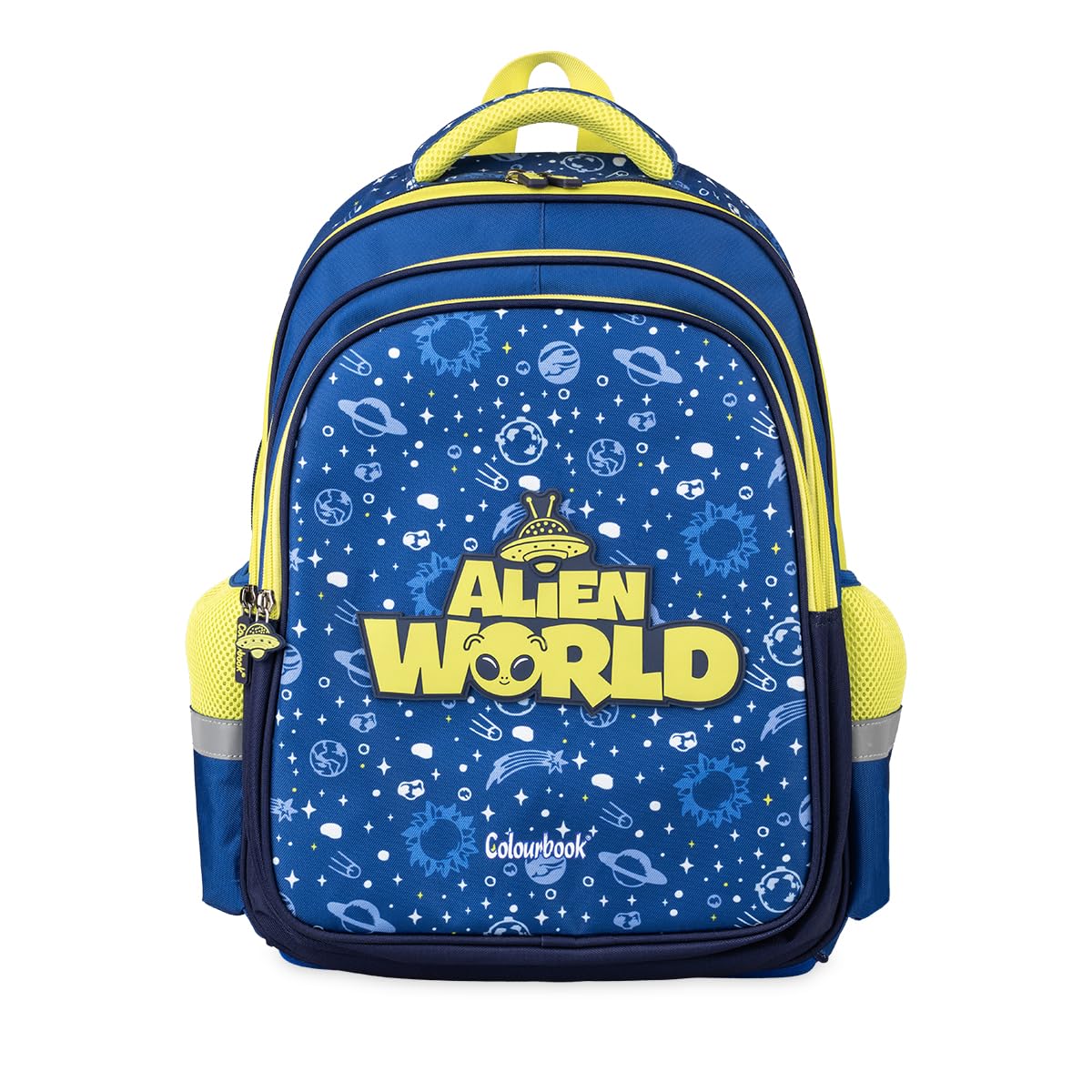Colourbook Zaino Scuola 30L Ergonomico Multitasche Spallacci Imbottiti | Poliestere impermeabile, Schienale Ergo-Support, Tasca frontale zip, Misura 35x45x20 cm, Ragazzi elementari medie