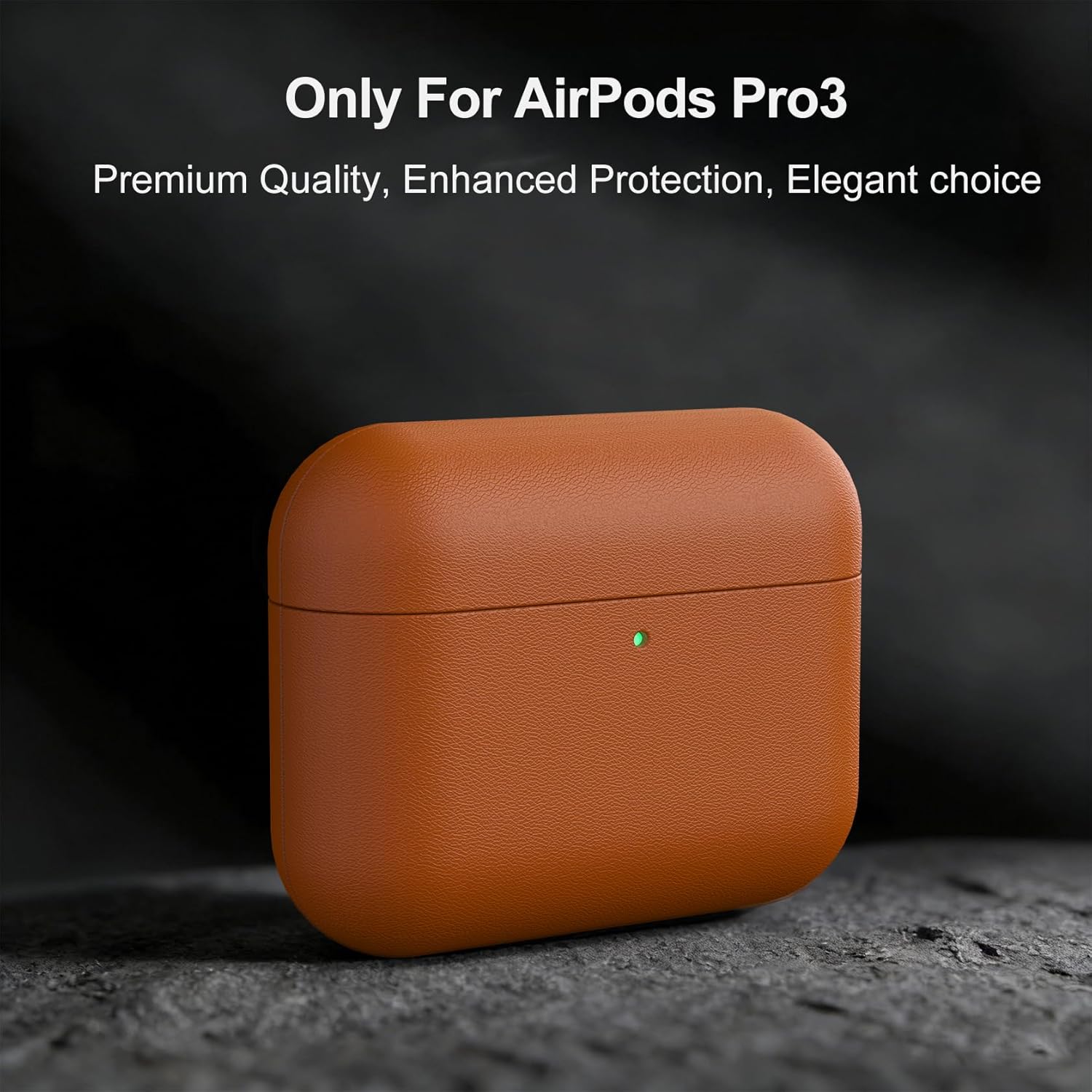 Leather AirPods Pro 3 Case Handcrafted Vintage Genuine Leather AirPods Pro 3 Protective Cover All-Around Shockproof Protection AirPods Pro 3 Pro Protective Sleeve