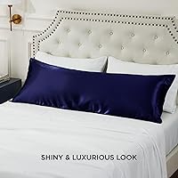 Vista 279 de Bedsure Fundas de almohada de satén, similares a las fundas de almohada de seda tamaño Queen, juego de 2, fundas de almohada para mujeres que