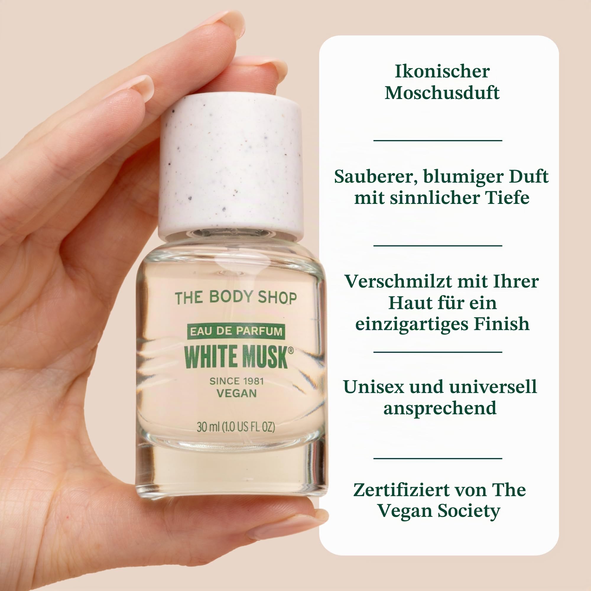 The Body Shop WHITE MUSK Eau De Parfum VEGAN 30 ml