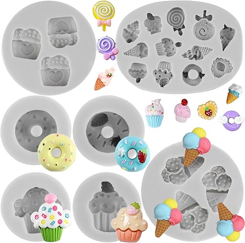 Moldes de silicona para conos de helado, molde para fondant, molde de caramelo para cupcakes, decoración de pasteles, chocolate, caramelo, polímero,