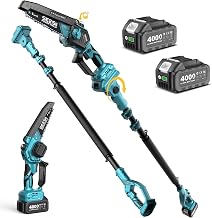 SEESII 2-in-1 Electric Pole Saws for Tree Trimming, Brushless Motor