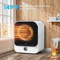 Vista 8 de TABU Combo de lavadora y secadora, lavadora completamente automática de 20 libras con 10 programas de lavado y secadora portátil de 2.6 pies cúbicos