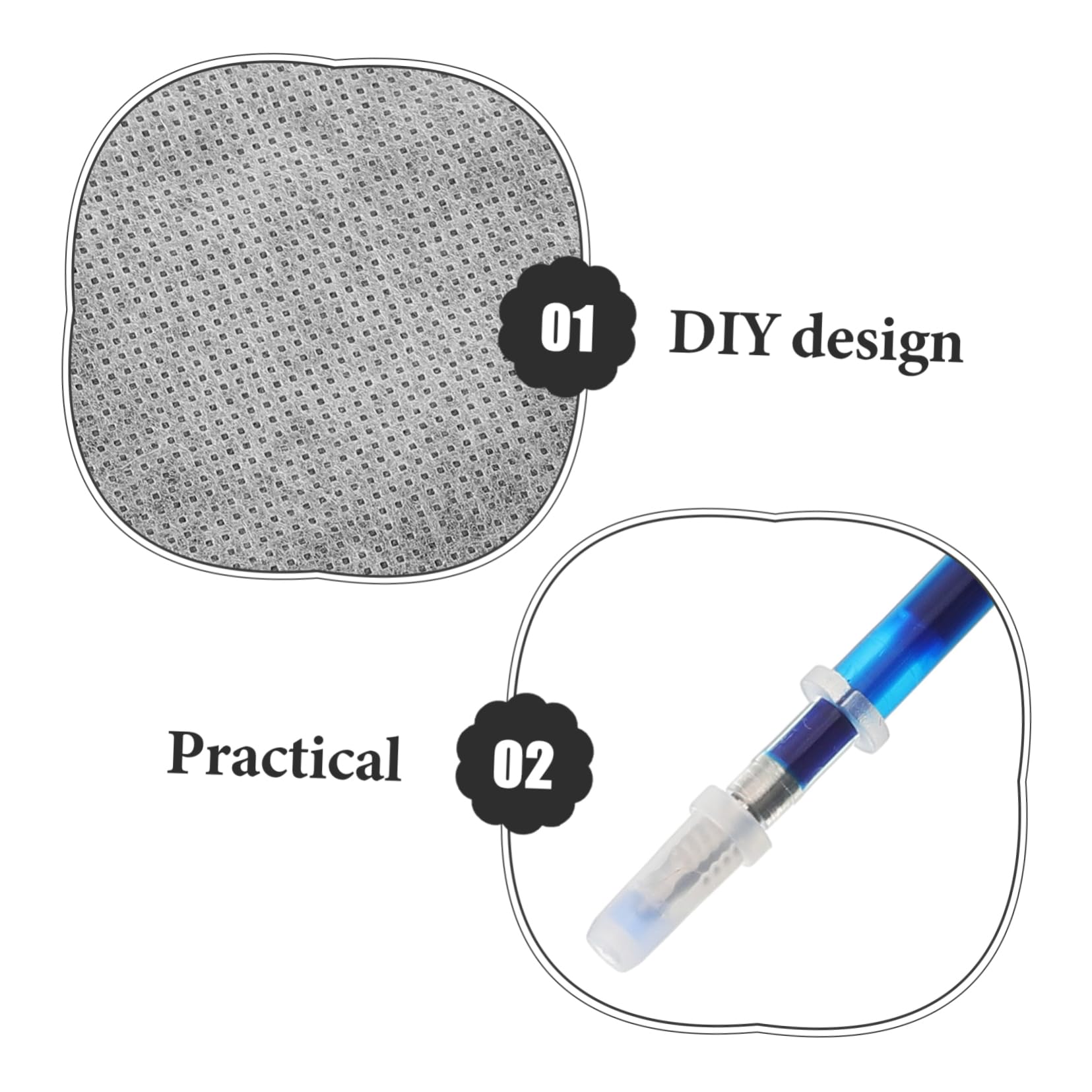 Gogogmee Embroidery Stickers Wash Away Paper Water Soluble Stabilizer for DIY Hat Scarf Shirt