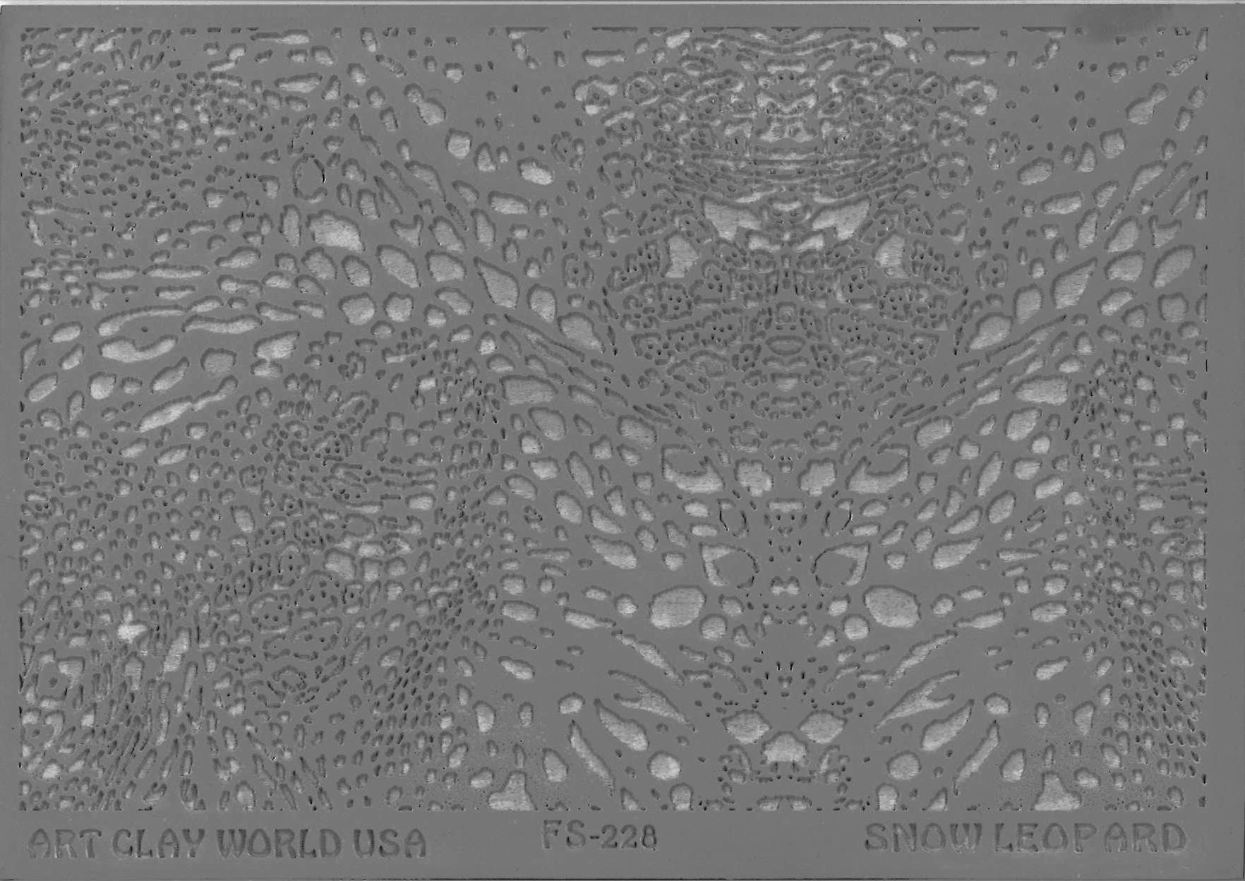 FlexiStamps Texture Sheet Snow Leopard Positive Design - 1 pc.