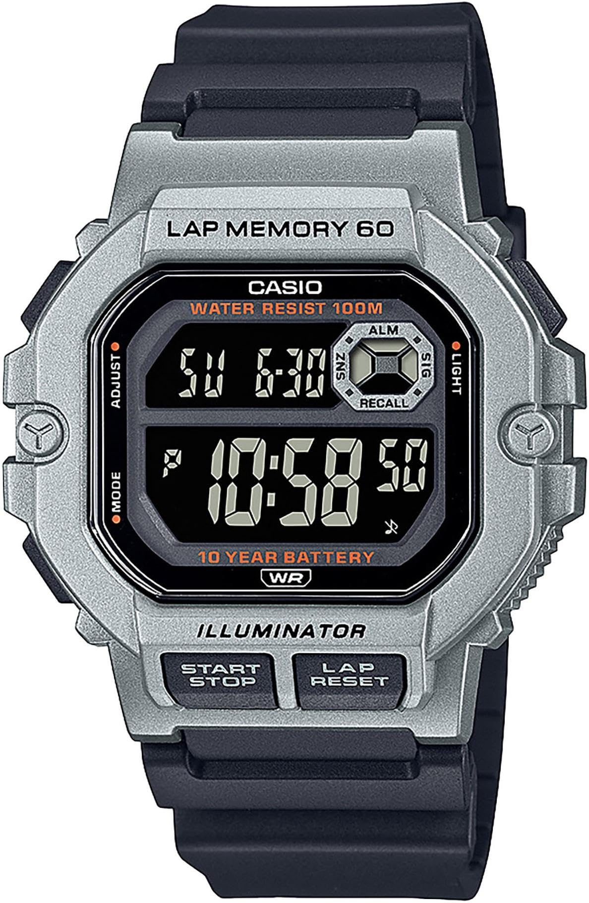 CASIO Analog WS-1400H-1BVEF, Schwarz