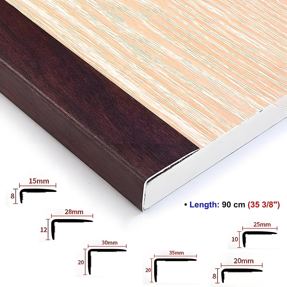 barras para puertas, listón de umbral, Moldura en T de aluminio(W2CM)