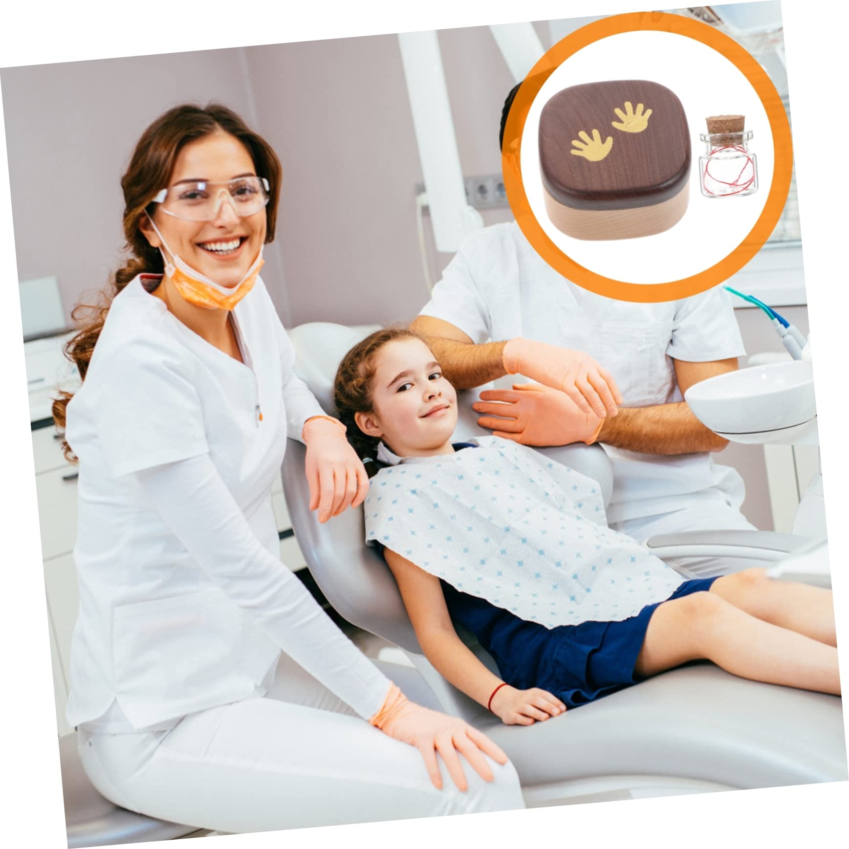 VICASKY 2piezas Caja De Recuerdos De Dientes De Caja De Almacenamiento Para Primeros Dientes Souvenir Infantil Personalizado Para Capturar Momentos Especiales