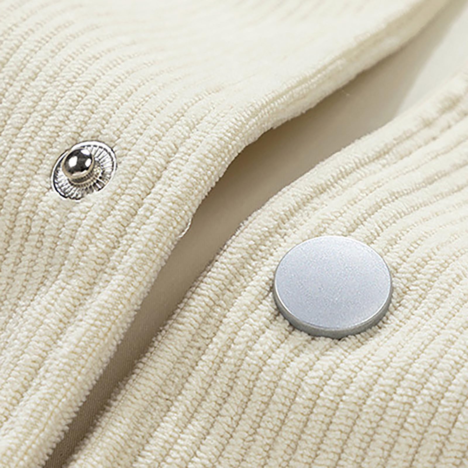 Generisch Jacken Haken Wand Herrenjacke Casual Loose Sportmantel Cord Vielseitig Trend Hemd Einfarbig Jacke