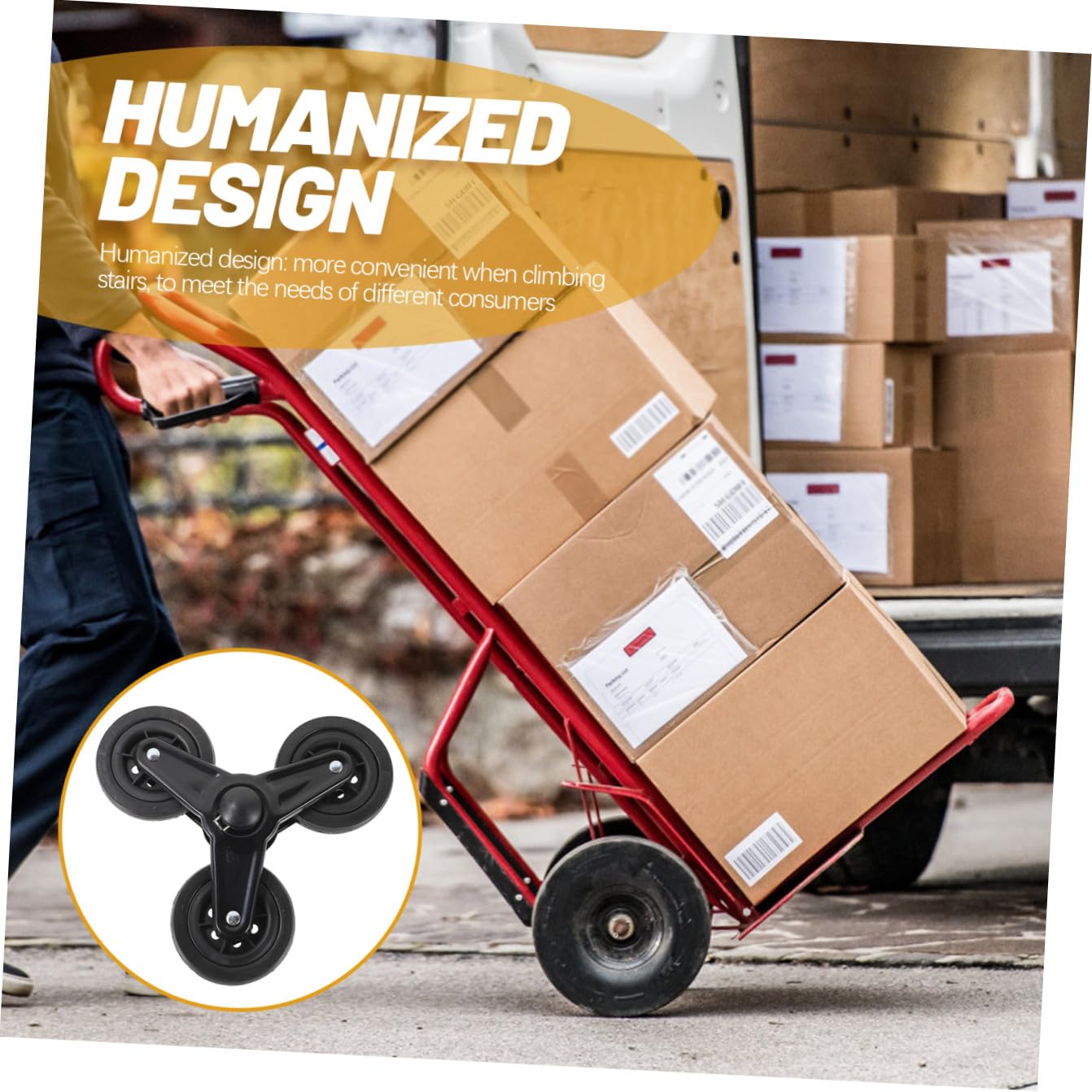 Ruedas Triangulares para Carrito de Compra y Carretilla de Mano Ruedas Resistentes de Acero Inoxidable para Subir Escaleras sin Eje para Jardín y Uso Pesado Par de 2 Unidades