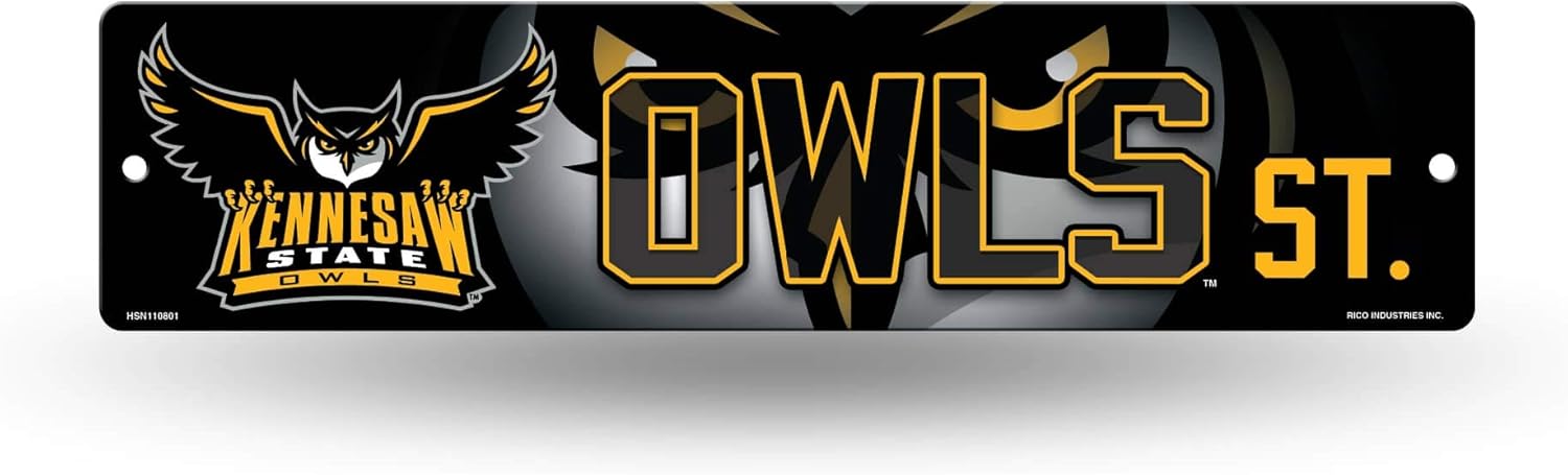 NCAA Rico Industries Plastic Street Sign Plastic 4