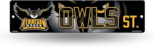 Miniatura 76 de NCAA Rico Industries Placa de calle de plástico Placa de calle de plástico de 4" x 16" Color del equipo,Alternativo,Champ,man