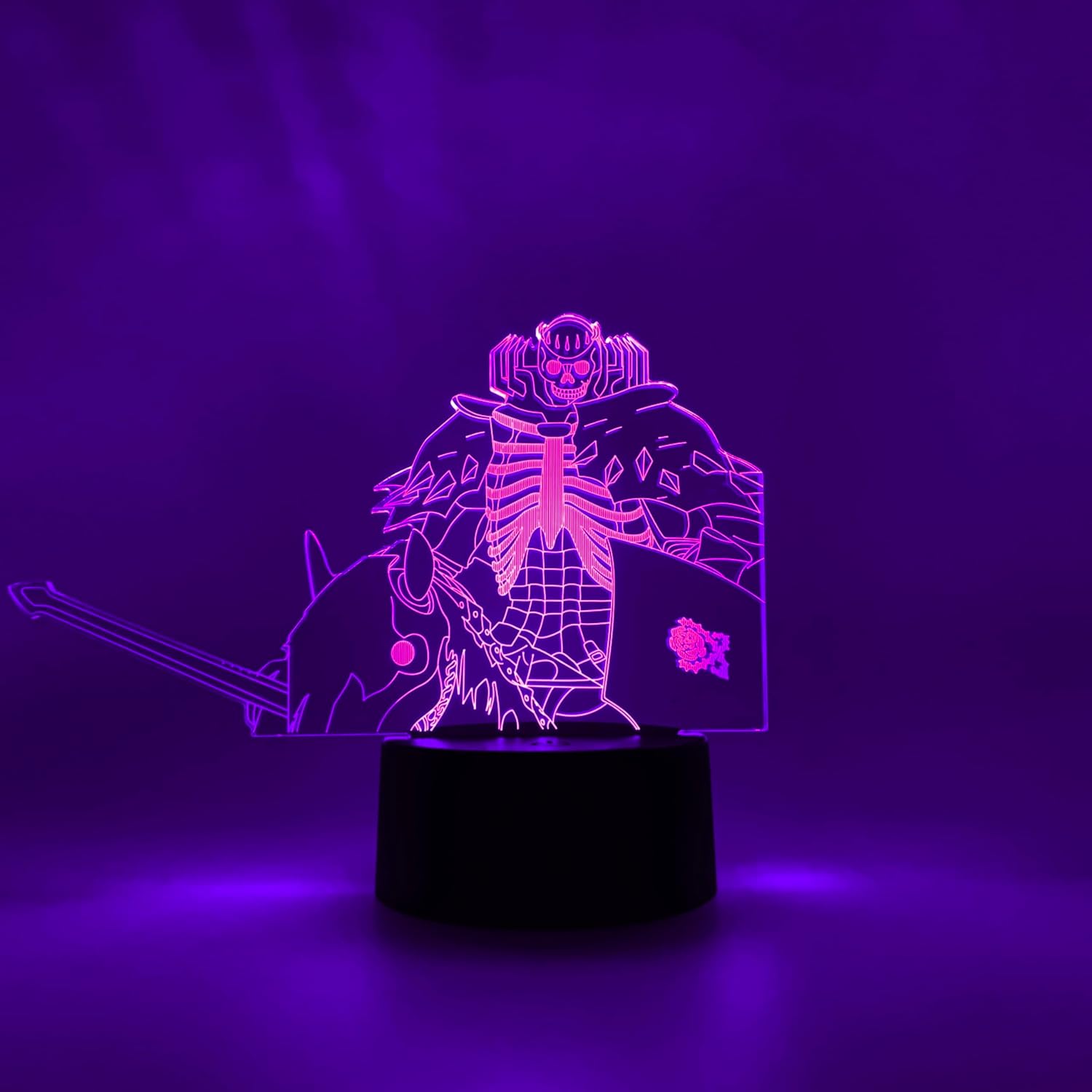 Otaku Lamps Berserk - Skull Knight Anime Night Light, 16 Color RGB LED – Gift for Otaku