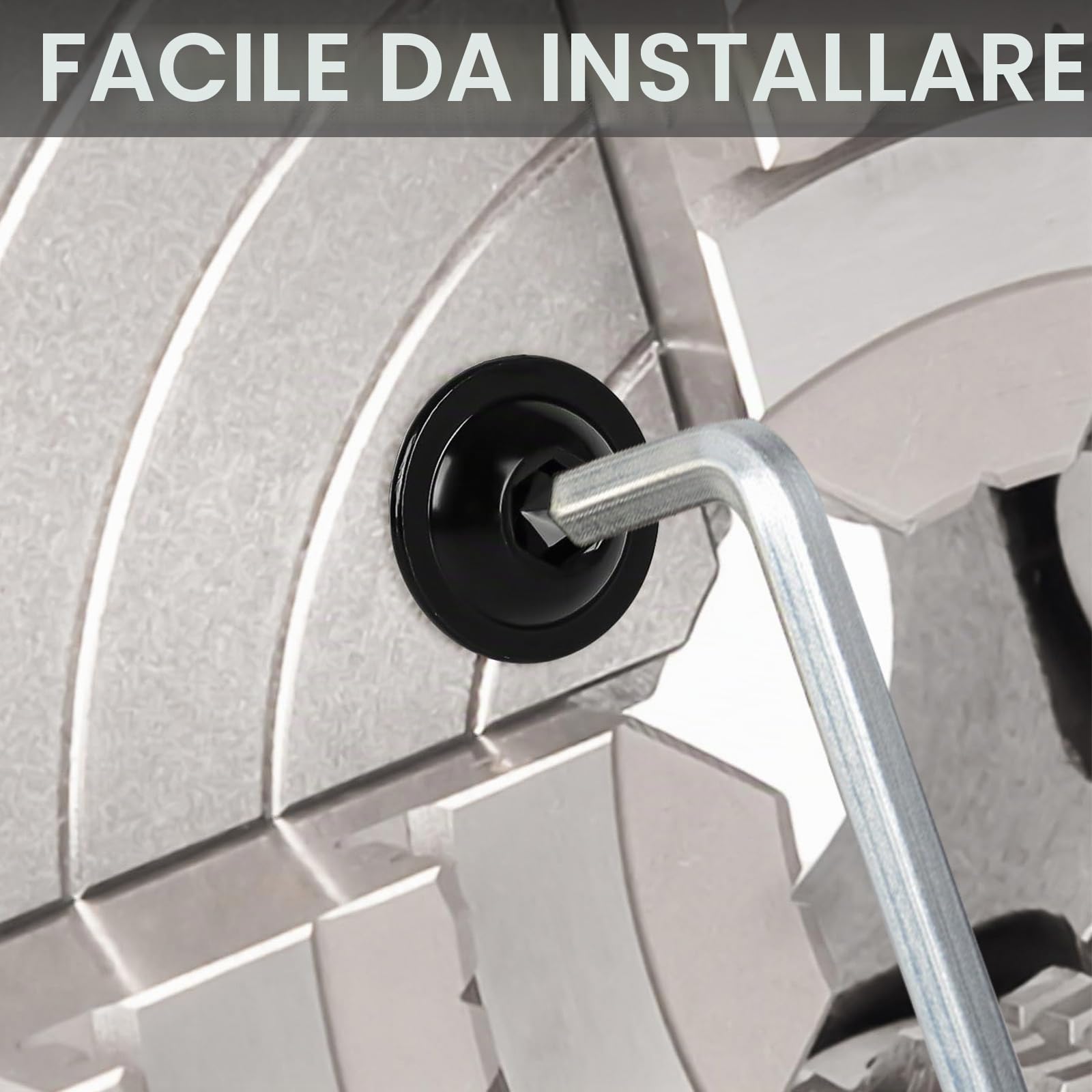 10 Pezzi Viti a Testa Bombata con Esagono Incassato M5x12 mm, Acciaio Inossidabile A2 V2A Ossido Nero, Set di Bulloni con Dadi Esagonali e Rondelle Elastiche