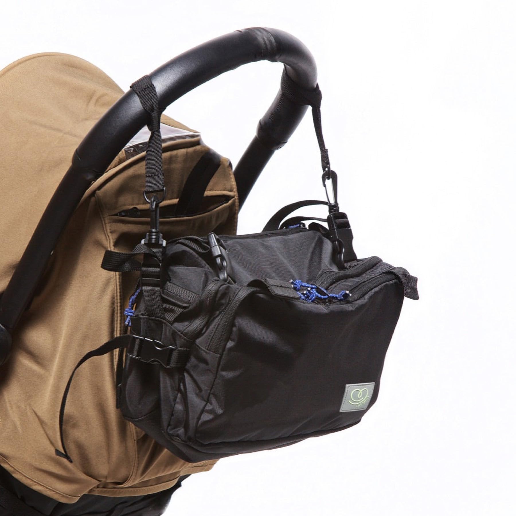 CaravanBag Pack Ultime Sac à langer étanche Noir - Porte-bébé ceinture hanche avec attache poussette