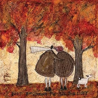 Sam Toft WDC95423 "Just Beginning To See The Light" Canvas Print, Cotton, Multi-Colour, 3.20 x 40.00 x 40.00 cm