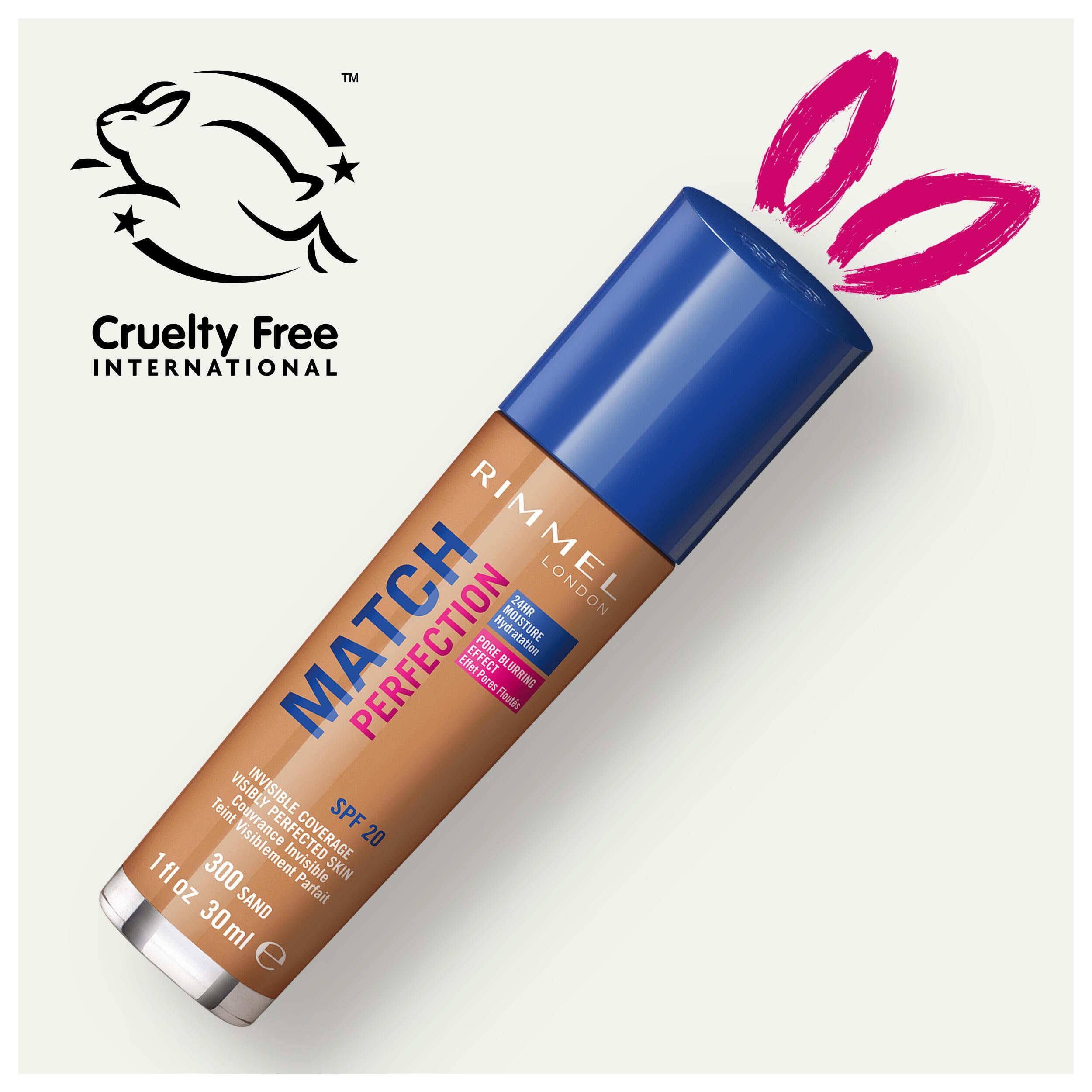 Rimmel Match Perfection Podkład, 300 Sand, 30 ml