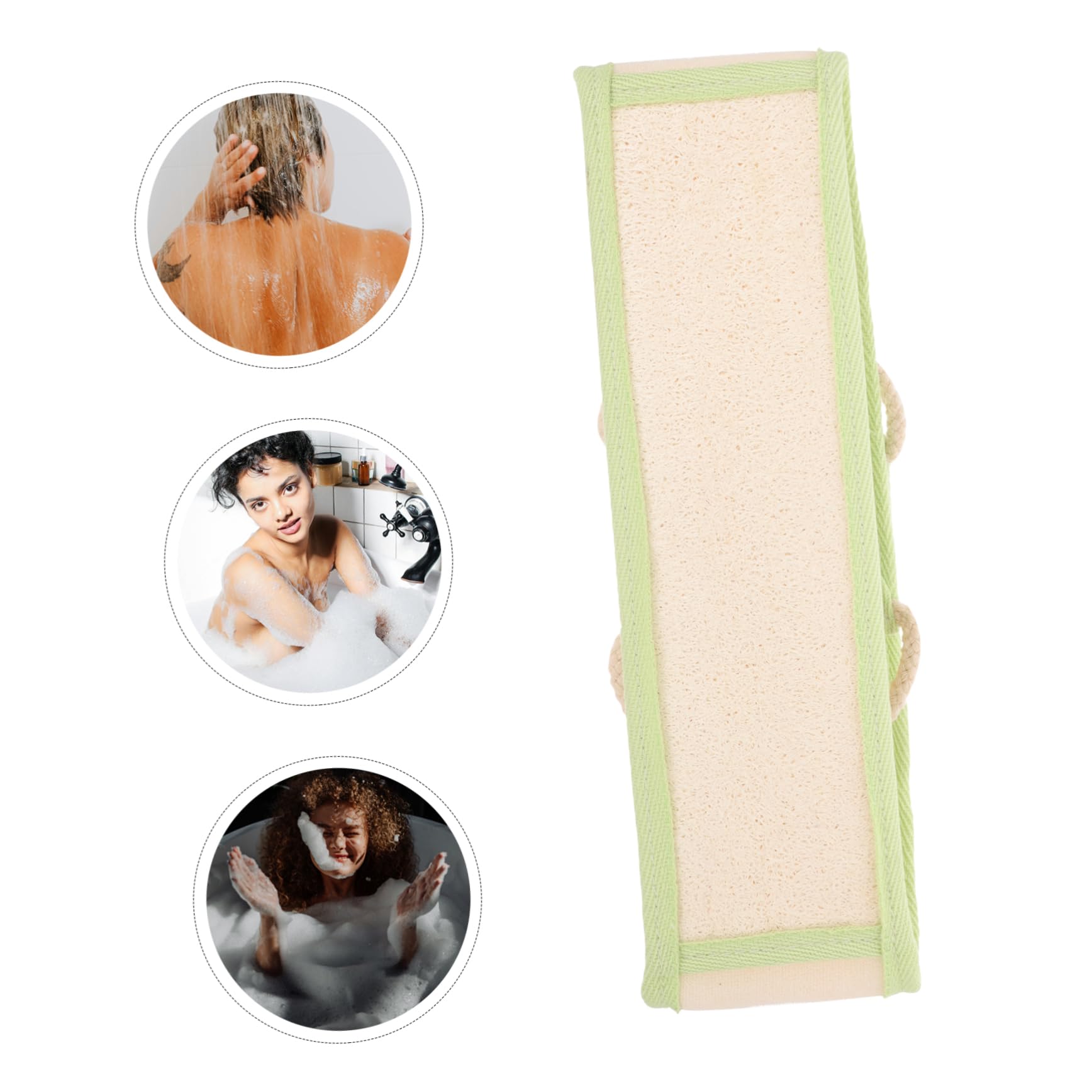 Healeved 5piezas Esponja Exfoliante Para Ducha Loofah De Cuerpo Limpiador Exfoliante De Espalda Para Baño Para Material Natural De Luffa