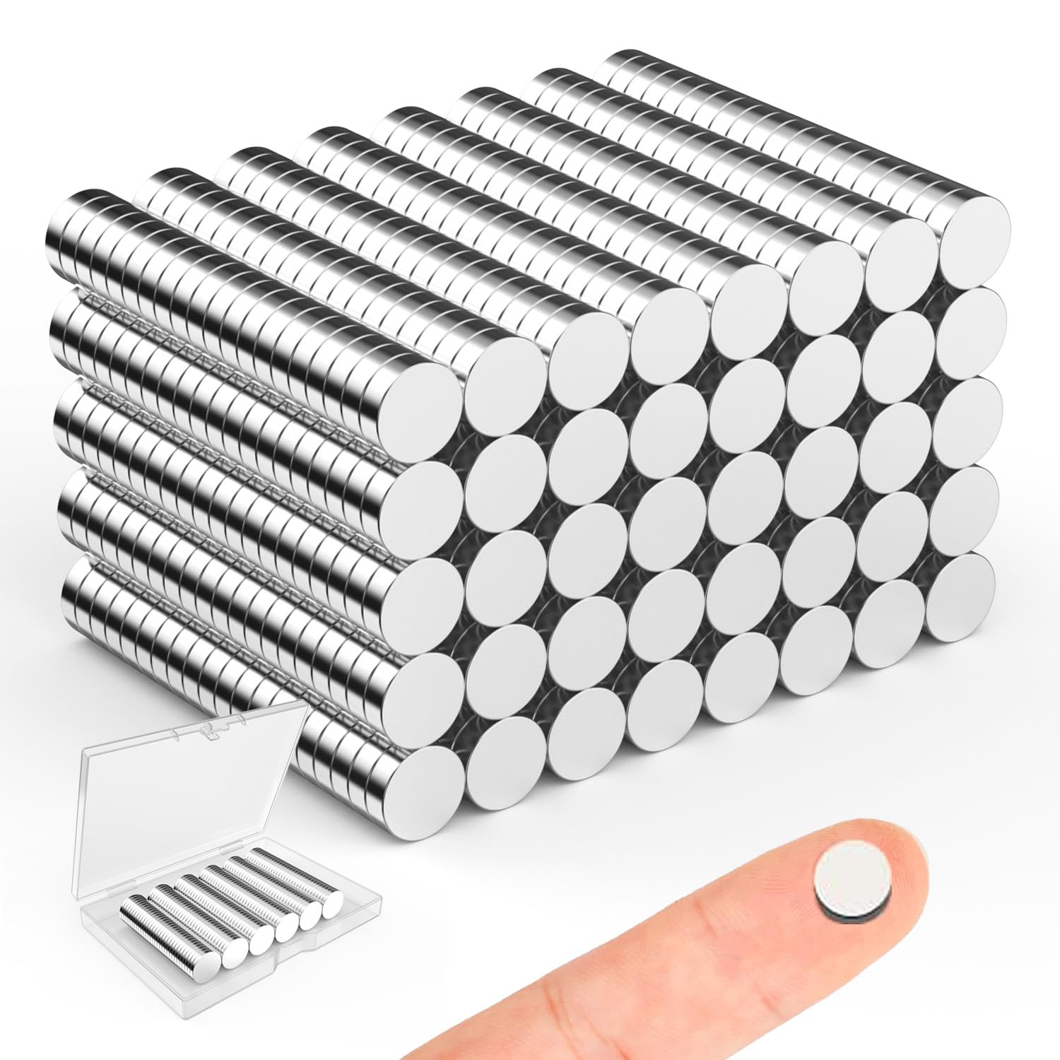 Small Magnets for Crafts, 10x3 mm Round Magnets 100 Pack — Amazon image 30