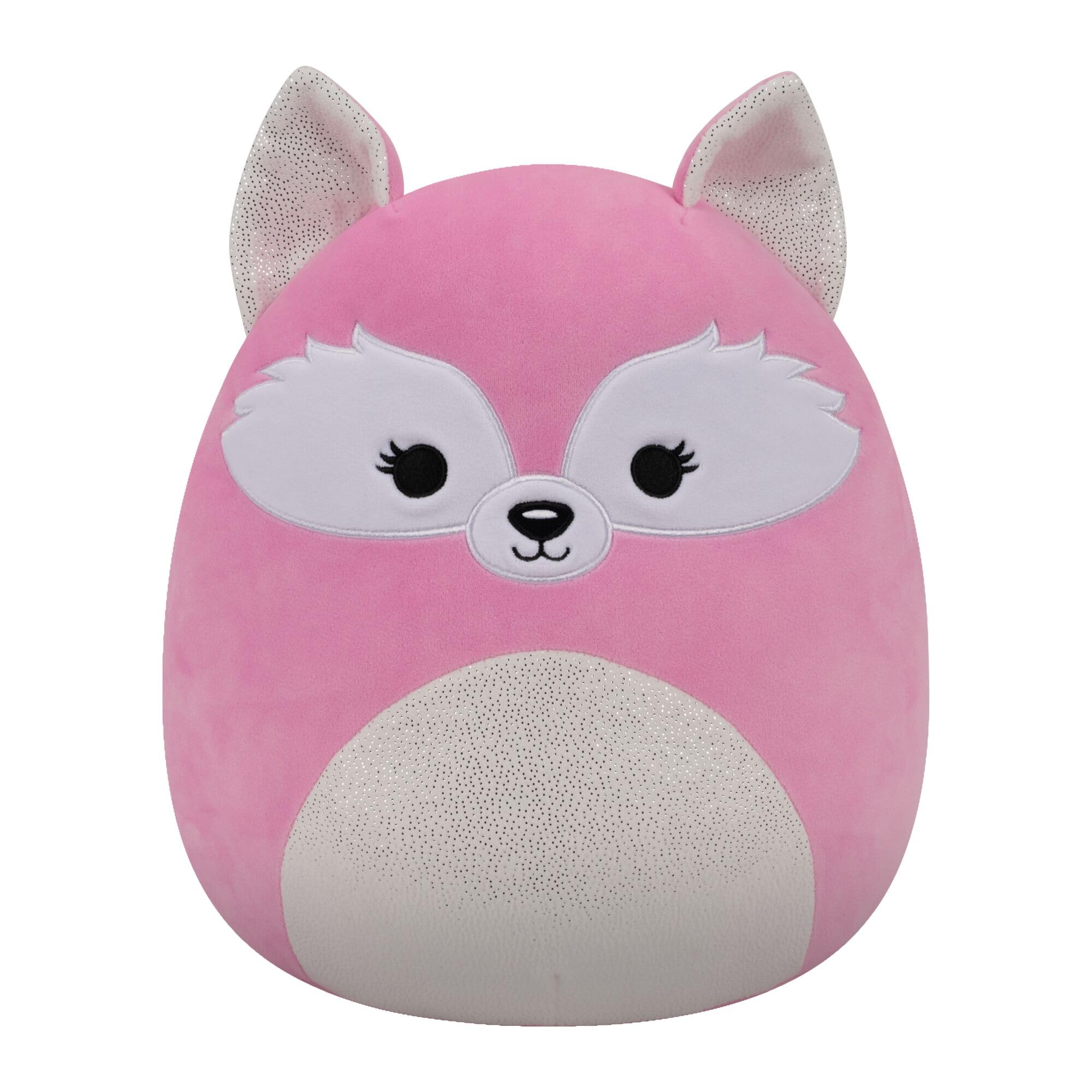 Squishmallows Original 12-inch Rhiannon - Pink Fox With Open Eyes