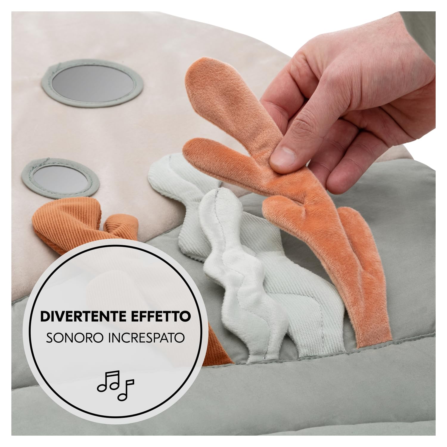 hauck Palestrina Neonato Relax N Watch - Tappeto Neonato per Gattonare con Arco Giochi e Animaletti, Specchio e Effetti Increspati - Pieghevole e Morbido - Animali Acquatici