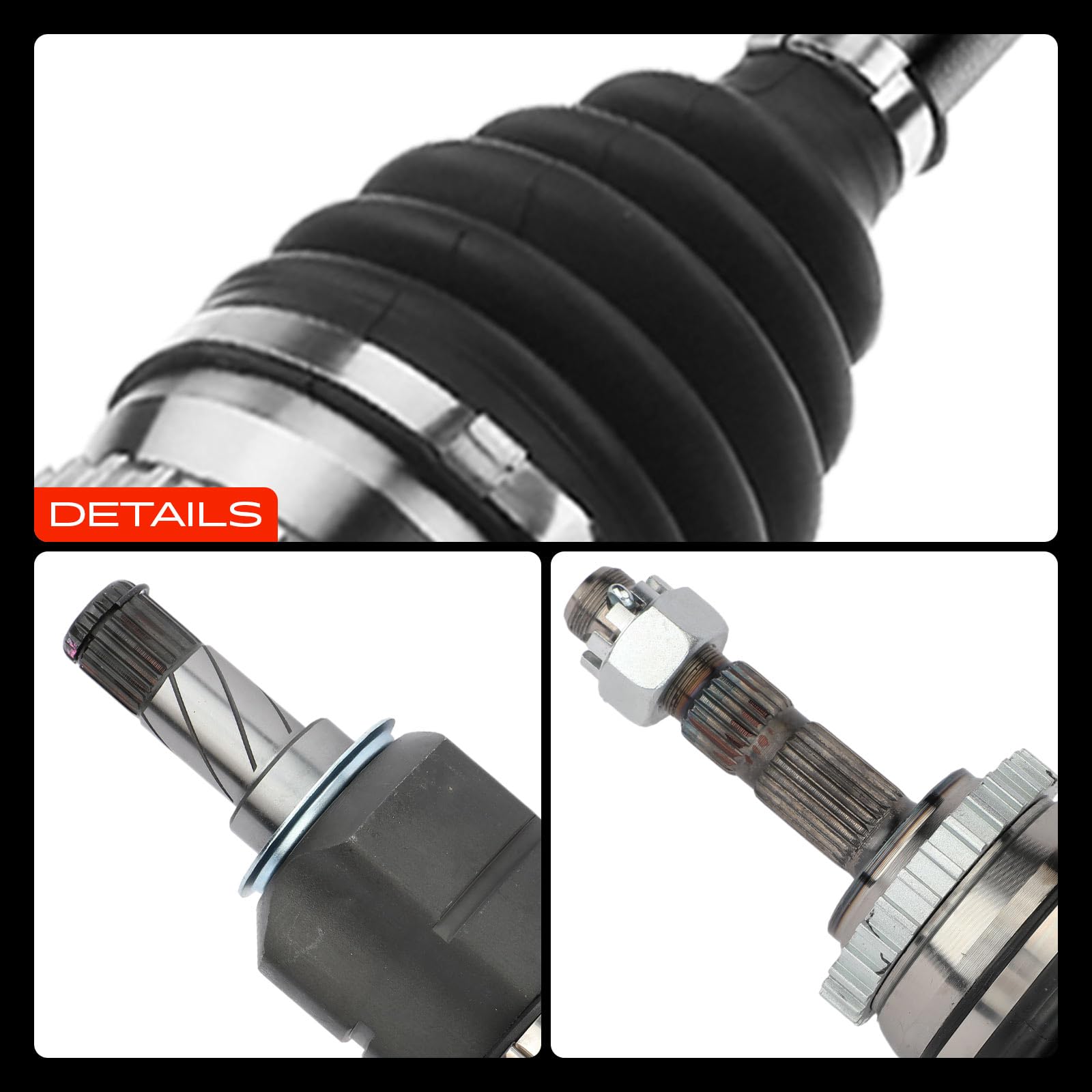Frankberg 2x Antriebswelle mit ABS-Zahnring Vorderachse Kompatibel mit Combo 2001-2012 Combo Tour 2001-2011 Corsa C F08 F68 X01 2001-2012 Tigra Twintop 2004-2009 Replace# 24427064