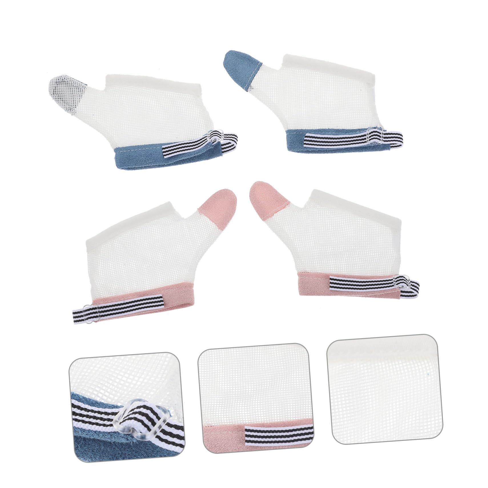Babyhandschuhe gegen Fingerlutschen und Beißen, 2 Paar, Nylon