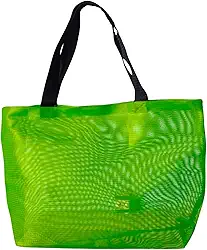 Bolsa Sacola Feminina Tela Praia Piscina Alça Dupla Ombro Reforçada Verão Lisa Colorida Tote Transparente Barata Simples