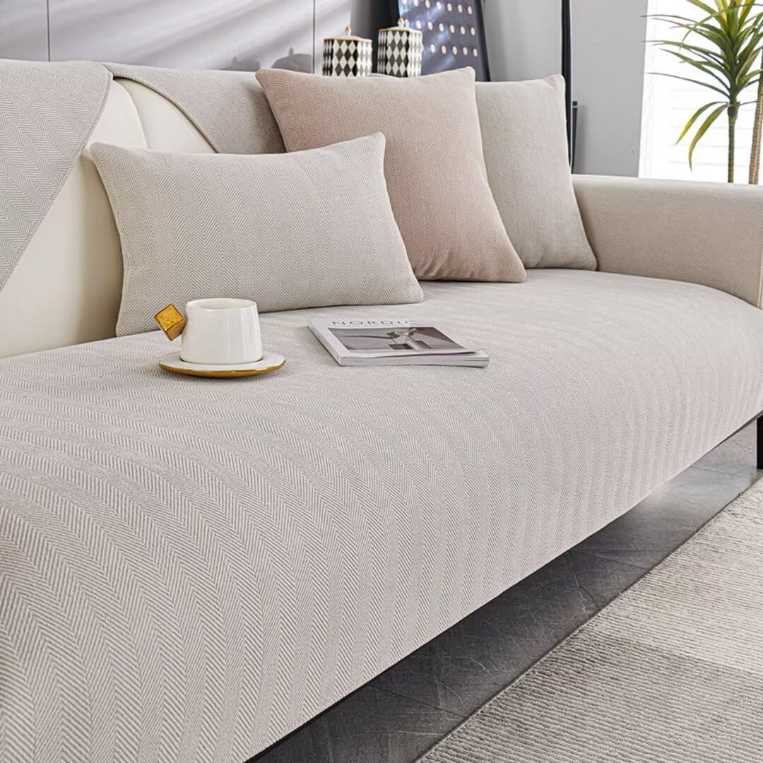 BohrenCL Sofa Überzug, Chenille Sofabezug, Sofa Überwurf, Sofadecke rutschfest, Sofa überwurfdecke, Sofaschutz Katze Hund, Sofa Schutzdecke, Sofadecken Für Sitzfläche, Couchbezug, SOFE Cover