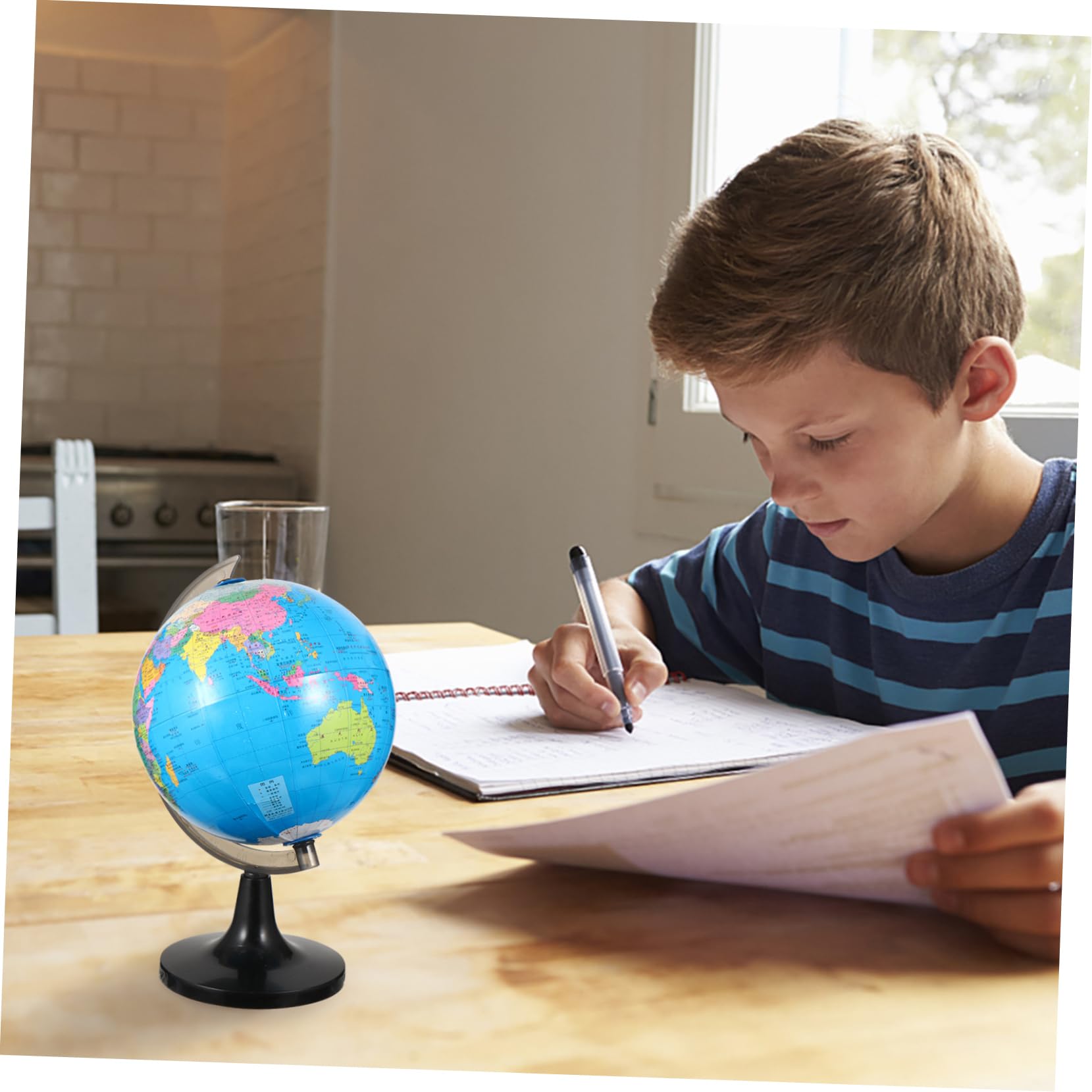HEMOTON 1Pc Educational Desktop Globe for Adults Tabletop Design Ocean for Home Classroom Study