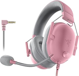 Razer BlackShark V2 X for PlayStation - Wired Console Esports Gaming Headset - Quartz Pink