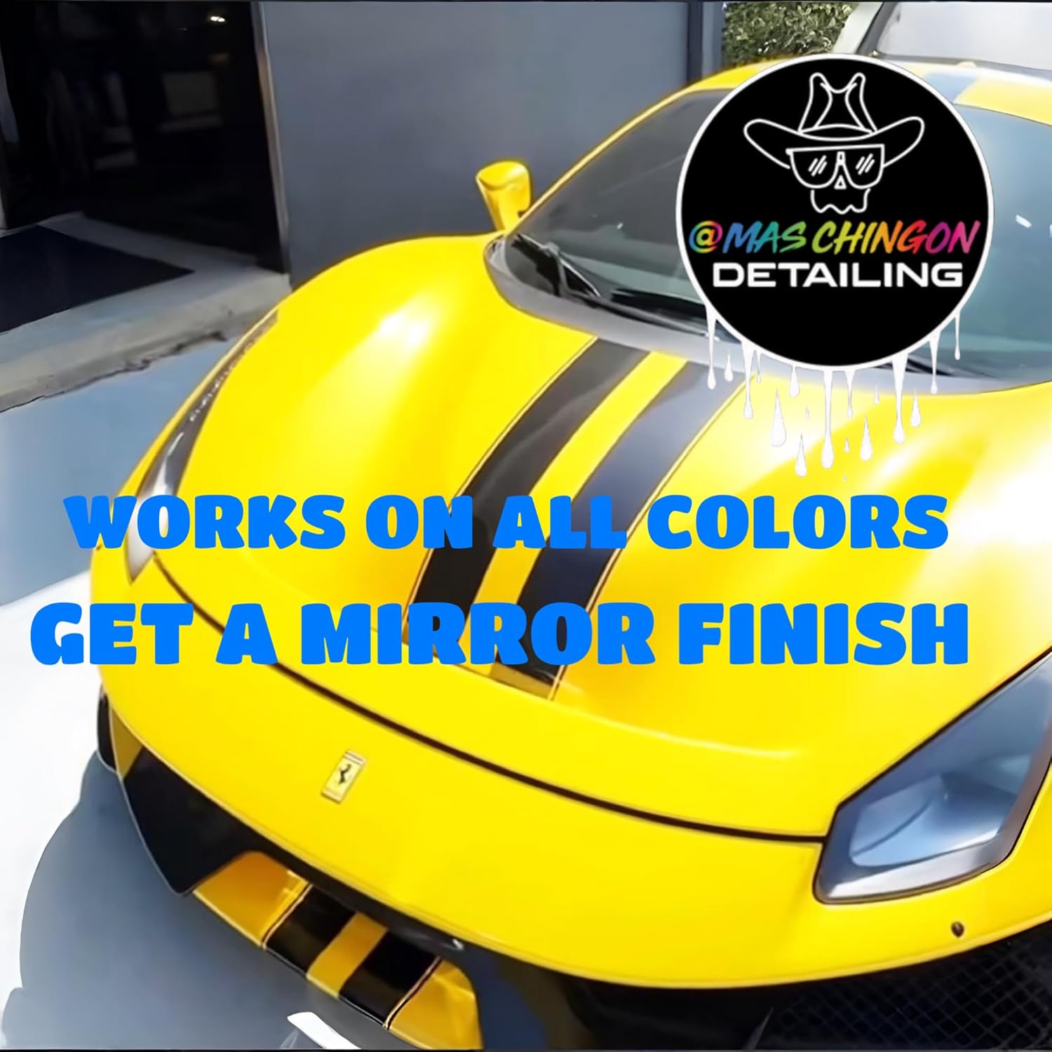 Mas Chingon High Gloss Banana Spray Wax, Natural Carnauba Gloss Final Step Amazing wax Use After Whasing Your Car To Give It a Final Shine Safe for Cars, Trucks, SUVs, RVs & More, 16 fl oz (1-Pack) - Image 5