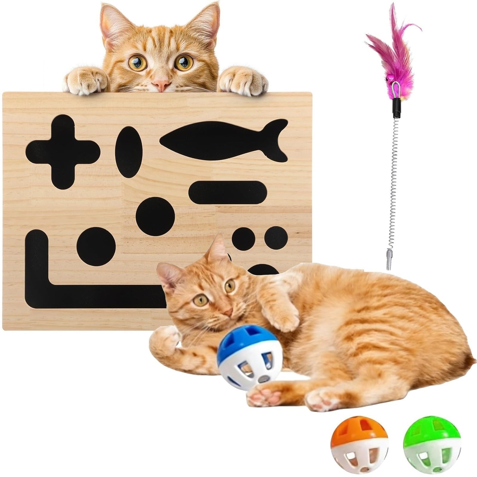 Jouet interactif de recherche de nourriture puzzle gratter chat