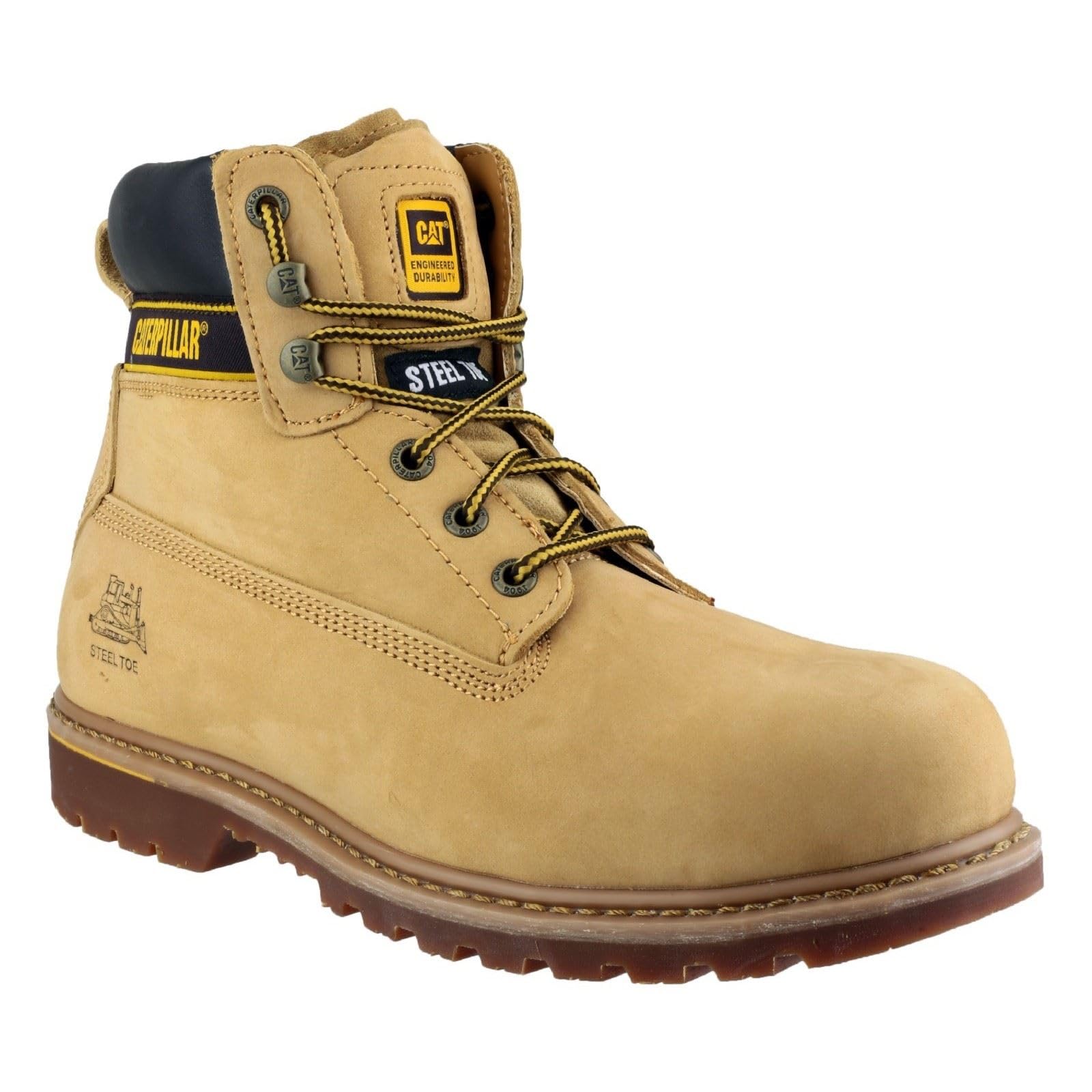 Caterpillar Men's Safety Boots - Holton S3 - Size 7 - Camel