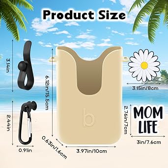Silicone Phone Holder Compatible with Bogg Bag, with 2Pcs Charms & Hooks