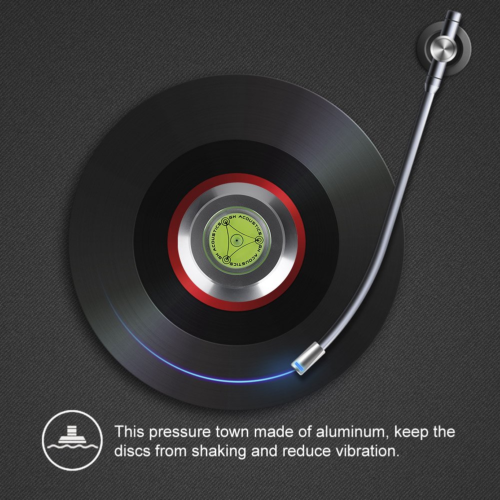 Stabilizzatore Disco Nero Vinile Lettore Stabilizzatore Di Peso Da