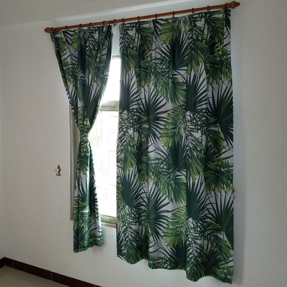 Amazon｜【良品しかない】1級遮光カーテンリーフ柄遮光カーテン