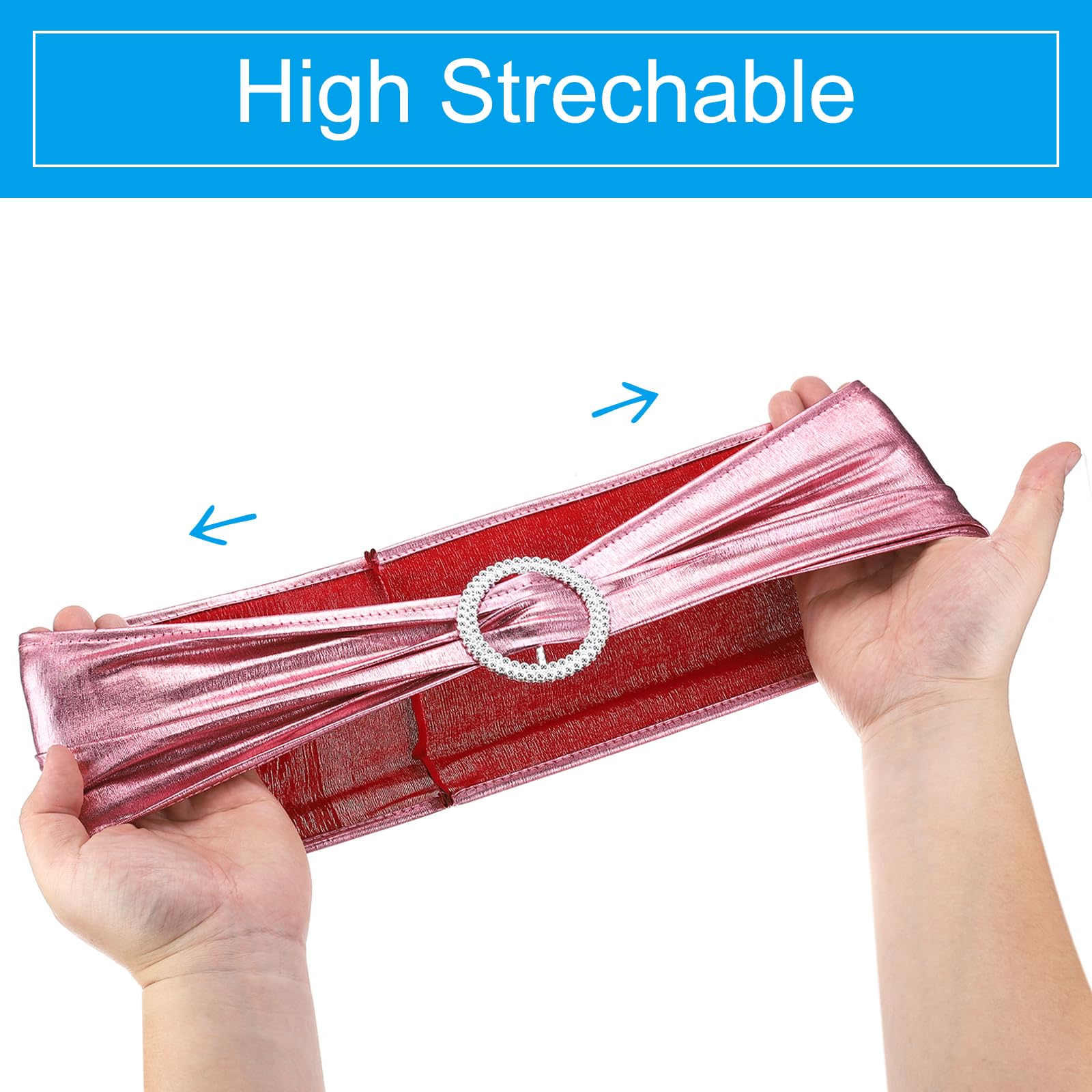 PATIKIL 14"x5" Stretch Chair Sashes Bows - Image 3