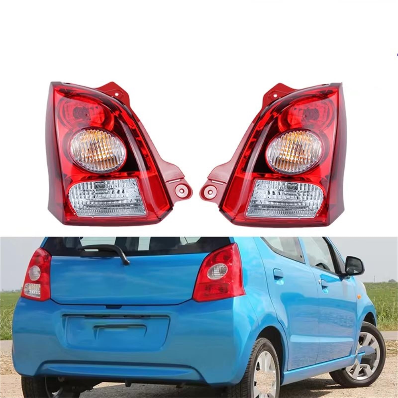 Coche Faro Trasero Compatible Con Suzuki Para Alto 2009 2010 2011 2012 Luz Trasera Del Parachoques Trasero De Freno Marcha Atrás, Conjunto Luces Traseras
