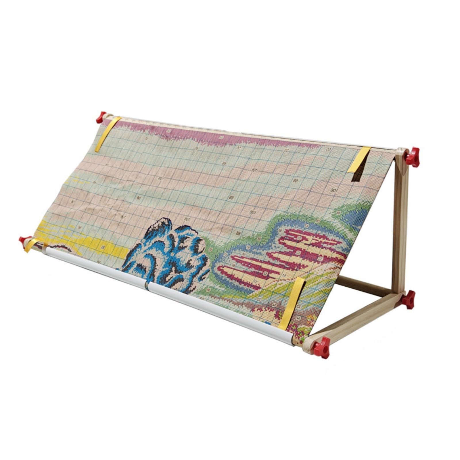 Portable Desktop Embroidery Hoop Stand Craft of Natural Wood Materials for Hobbyists Wooden Embroidery Stand