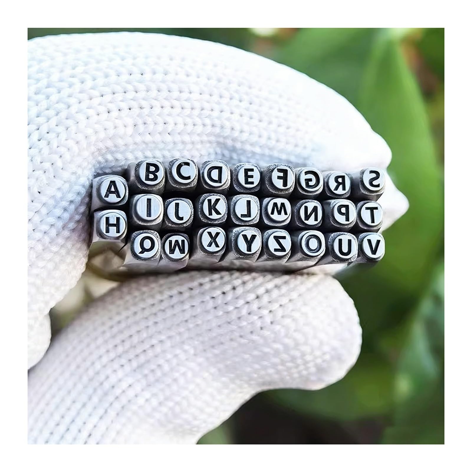 Juego Completo De Punzones De Letras Con Herramienta De Estampado De Metal Para Creación De Cuero Y Joyería De Madera DIY(26pcs,2mm)