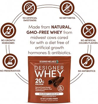 Designer Wellness, Chocolate, Designer Whey Protein Powder, 2 lb