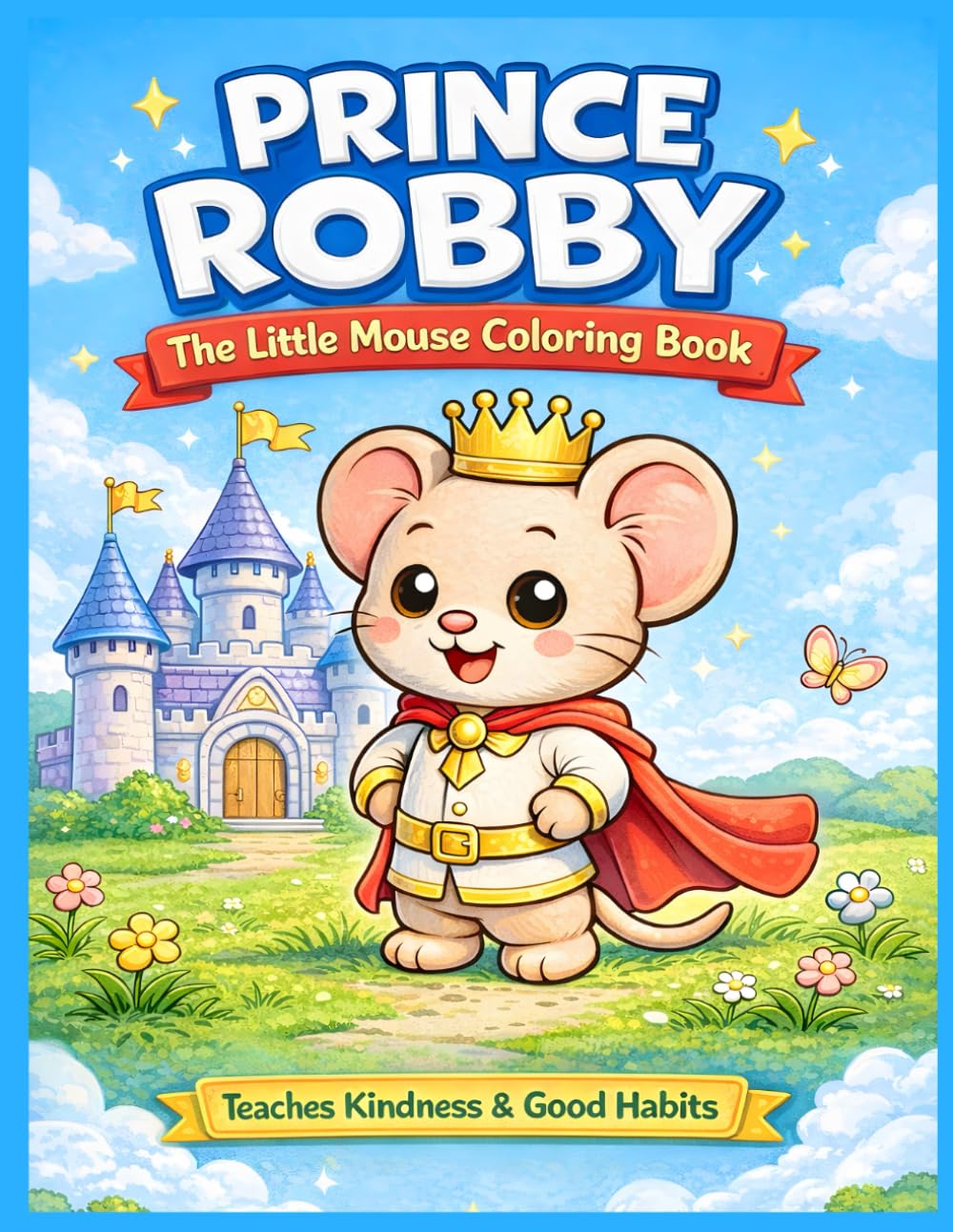 Prince Robby the Little Mouse: A Cute Royal Adventure Coloring Book for Kids Ages 4–9