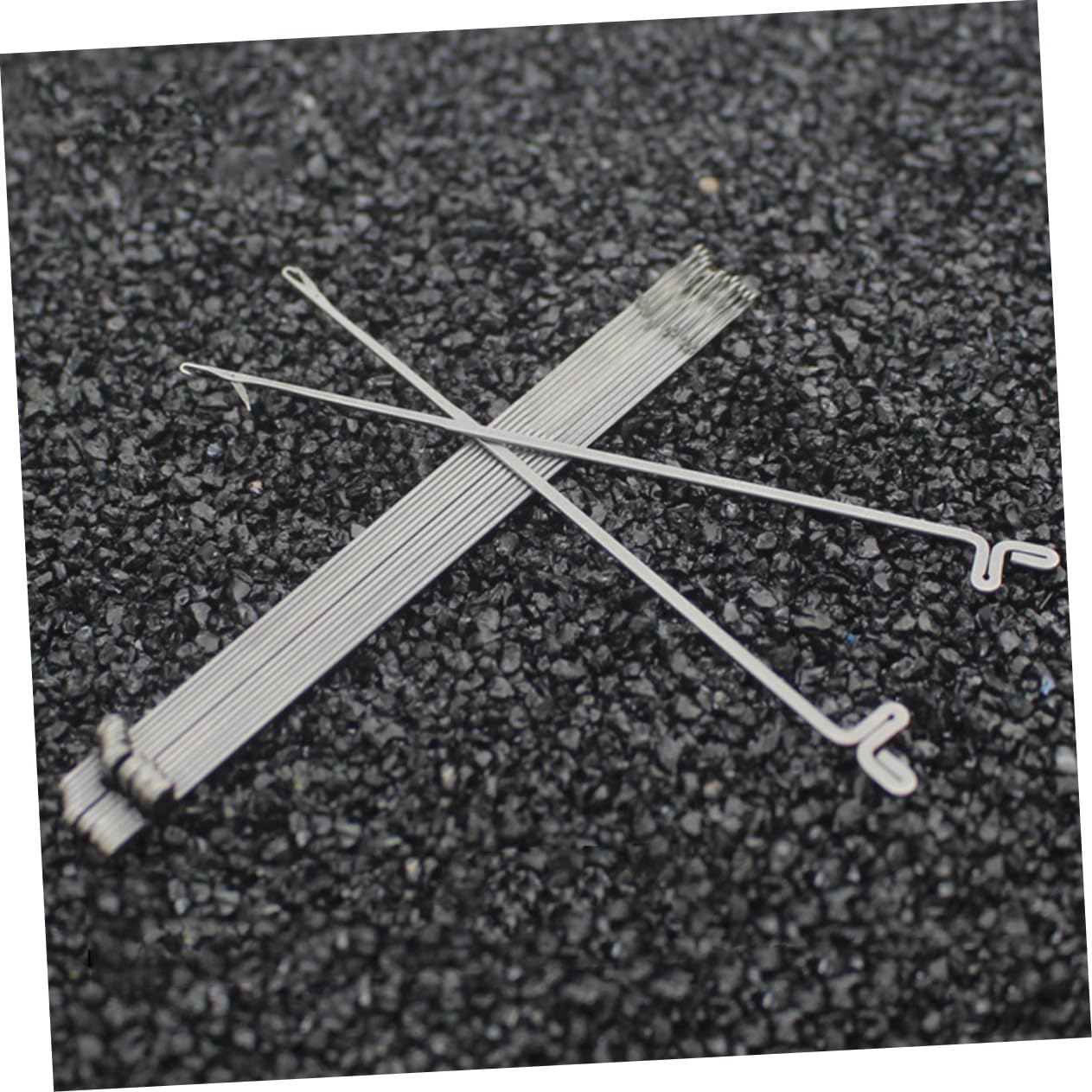 SEWACC Flexible Durable 3 Pack Buddha Head Crochet Needles Metal Crafting Tool for Bead Bracelet DIY