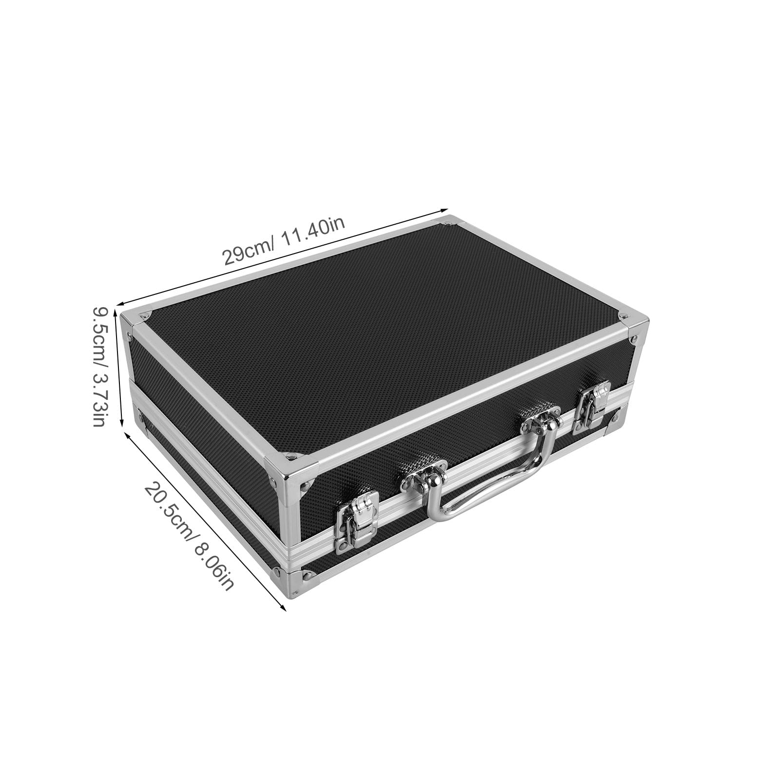 Valigetta Resistente alle Intemperie Porta Attrezzi in Lega di Alluminio Manico Ergonomico Custodia Multifunzione per Uso Outdoor e Quotidiano